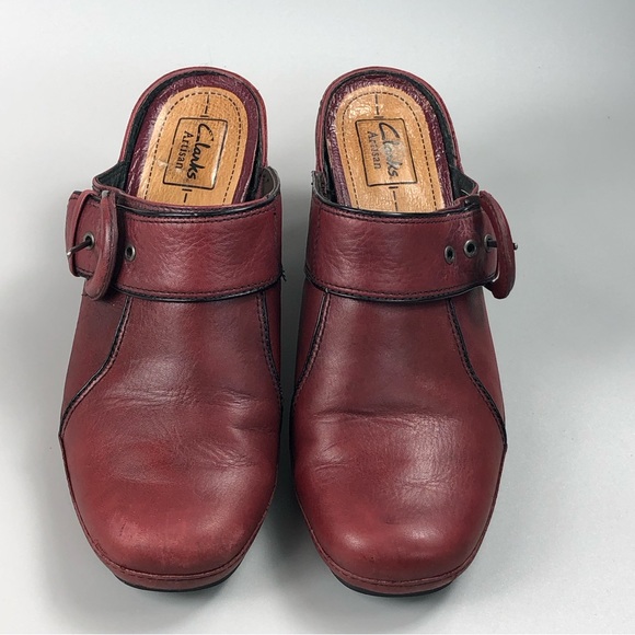 Clarks Women’s Artisan Clog Leather Heel Mule Size 9.5M - Picture 3 of 15